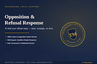 file and respond to trademark opposition and office action refusal uspto