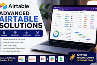 build advance airtable database, automation, zapier integration, airtable expert