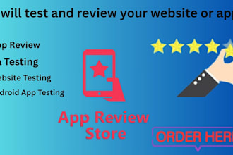 qa review and test ios app, website review, and android app user