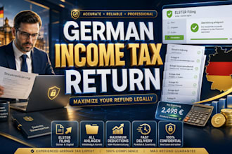 file german income tax return, prepare all anlagen and submit through elster