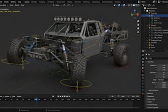 rig 3d vehicles and characters in blender for any engine