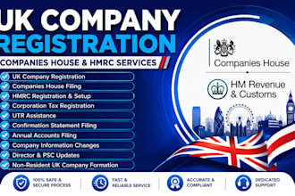 register UK company, companies house filing and hmrc services