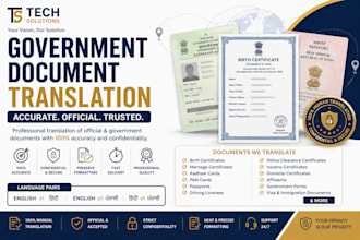 translate government documents professionally