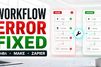 fix and debug your n8n make or zapier workflow