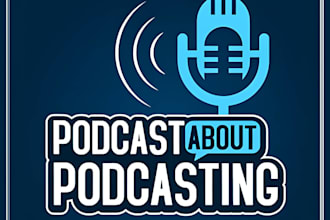 make an modern podcast mascot logo and podcast cover art design