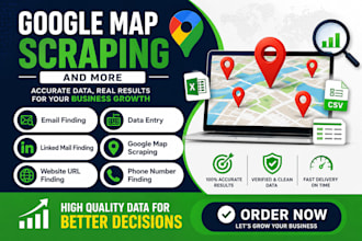 do google map scraping, lead generation, data scraping
