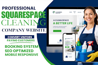 design janitorial cleaning and maintenance company website