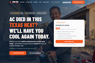 build a hvac landing page and google ads campaign that converts