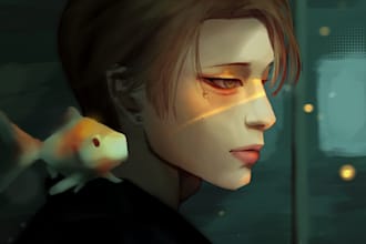 draw your oc, avatar or a portrait of a real person