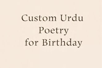 write beautiful urdu poetry