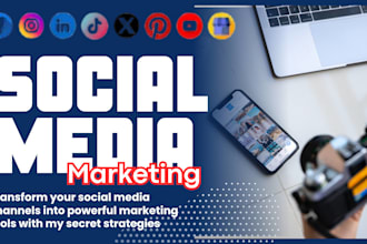 be your social medial marketing manager and social media content creator