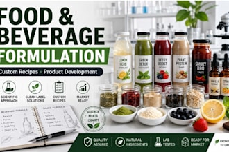 formulate foods, beverages, sauces, snacks, flavors, and energy drinks