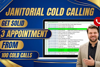 janitorial cold calling, cold calling, janitorial cleaning services, cold caller