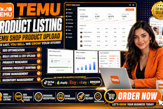 do temu product listing shop product upload tiktok shop listing optimization