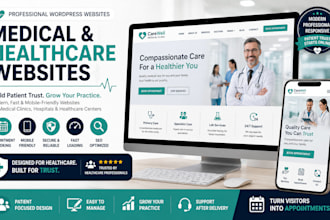 design medical clinic healthcare hospital wordpress website