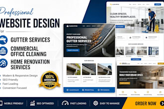 do gutter, commercial office cleaning website home renovation website design