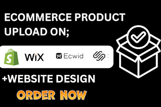 do ecommerce shopify wix squarespace ecwid store website product listing design
