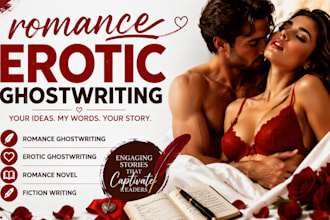 write romance erotic novels erotic fiction book story and ebook ghostwriting