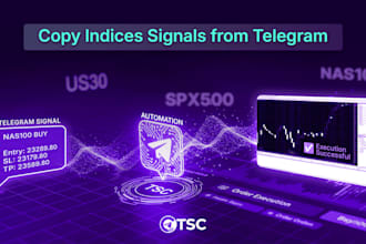 build complete telegram signal copier, trade copier for pocket option and quotex