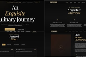 create a premium luxury restaurant website using nextjs