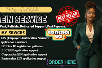 help you with ein application, irs ein registration, and business tax id