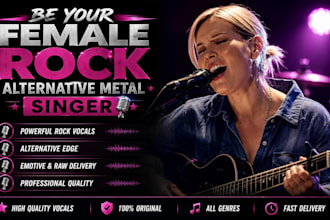be your female rock alternative metal singer and songwriter