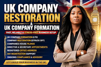 do UK company restoration and UK company formation fast
