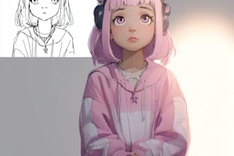 draw beautiful anime art illustration