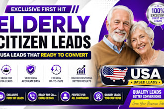 luxury first hit takes sweeps leads, USA senior aged leads that ready to convert
