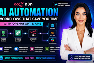 build n8n ai automation workflows with openai gpt and apis