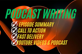write your detailed SEO podcast show notes