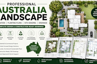 design australia landscape irrigation planting plans