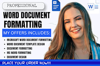 microsoft word document formatting ms document editing  word document design
