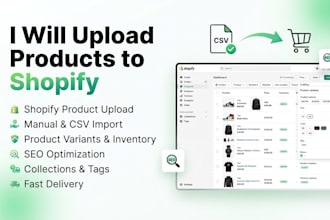 upload and migrate products to shopify store