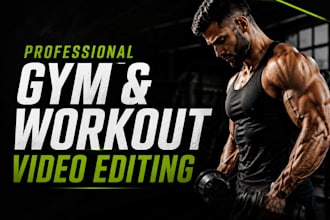 professional gym and workout videos for social media