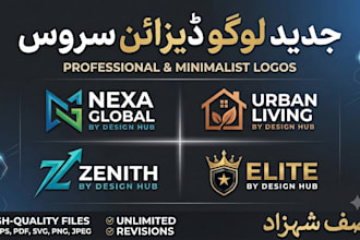 do designs modern logo  brand identity
