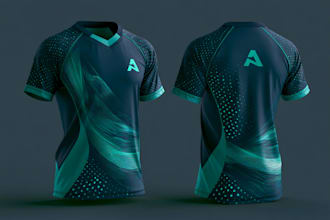 create a custom jersey design or sublimation design