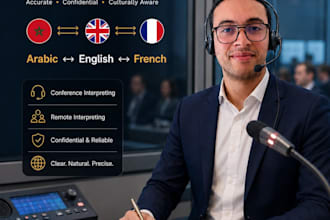 interpret trilingually en, fr, ar