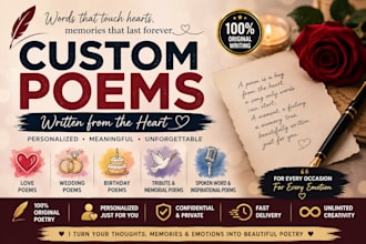 write beautiful personalized poems for any occasion