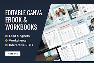 design editable canva ebook workbook booklet worksheet