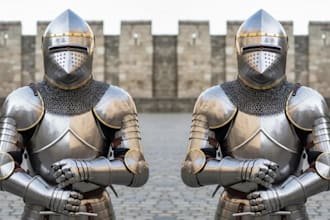 design custom cosplay creation wearable fantasy full knight anime armor for con