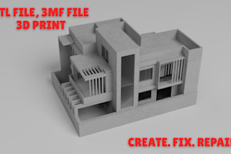 do stl file repair, fix stl, mesh repair, custom 3d model for 3d printing