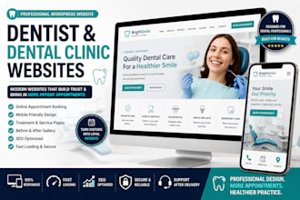 design dentist dental clinic orthodontist wordpress website