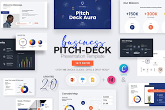 create pitch deck, startup deck, presentation for investors and fundraising