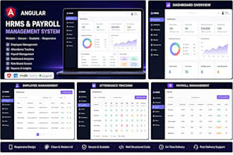 build angular admin dashboard, hrms and payroll management system
