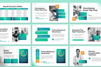 design medical powerpoint presentation, nursing PPT and healthcare slides