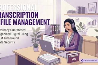 provide professional transcription and file management services