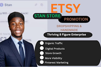 do etsy shop promotion and stan store promotion