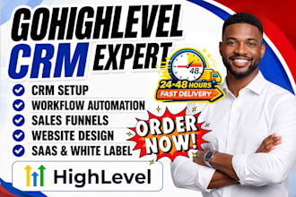 setup gohighlevel CRM workflow automation, funnels, website ghl saas white label
