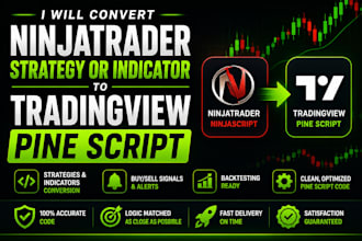 convert ninjatrader strategy or indic to tradingview, pine script